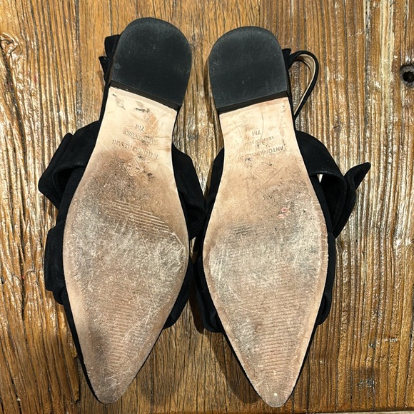 ANTONIO MELANI Black Suede Flats. Size is US 7. - Picture 5 of 5